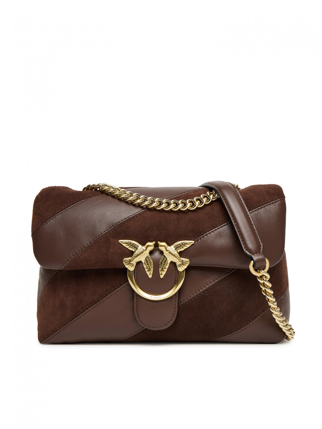 PINKO Kabelka Love Puff Classic Cl Al 25-26 PLTT 100038 A2JY Hnědá